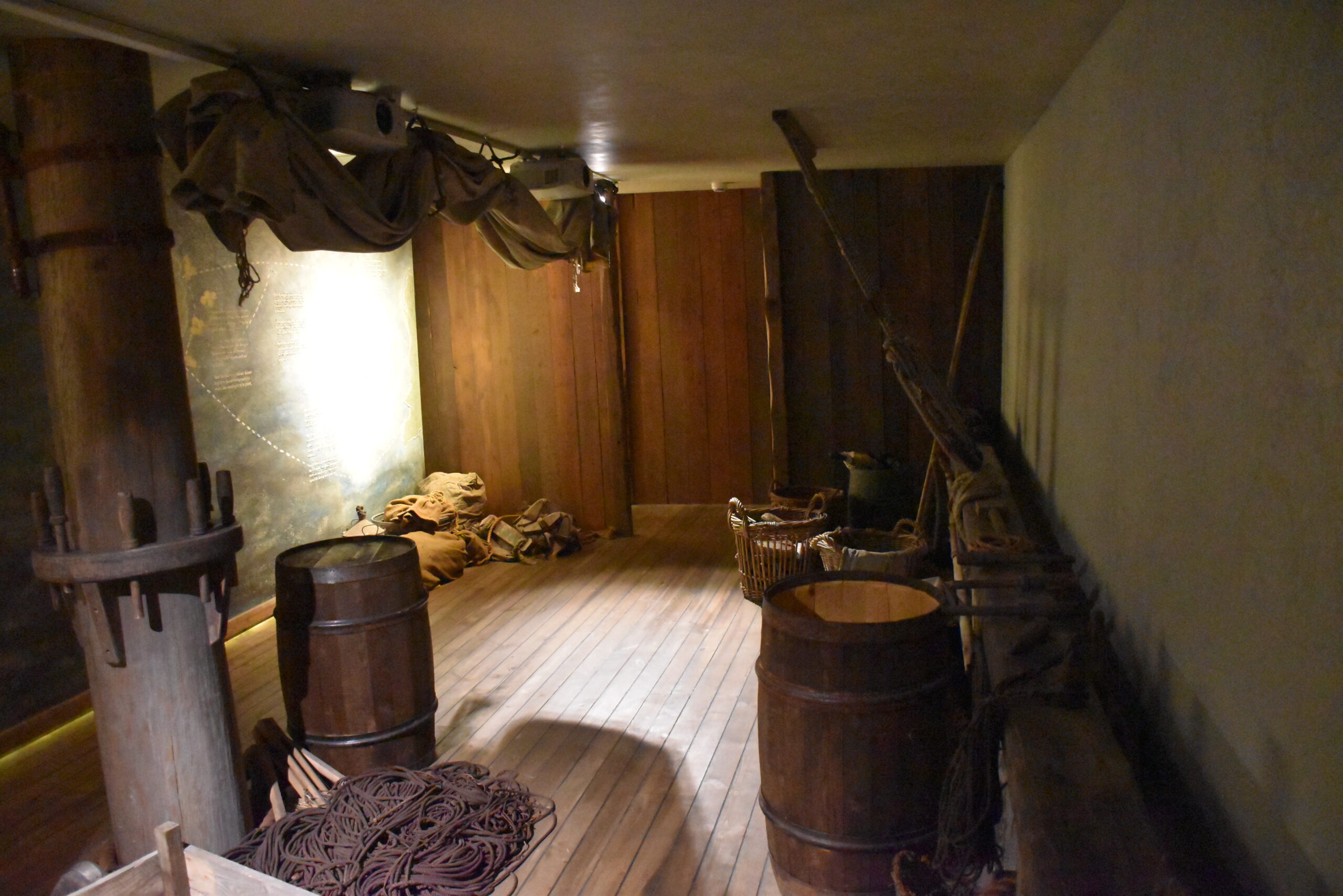 Il tunnel sotterraneo sotto il Fosshotel ospita il Museo Francese.