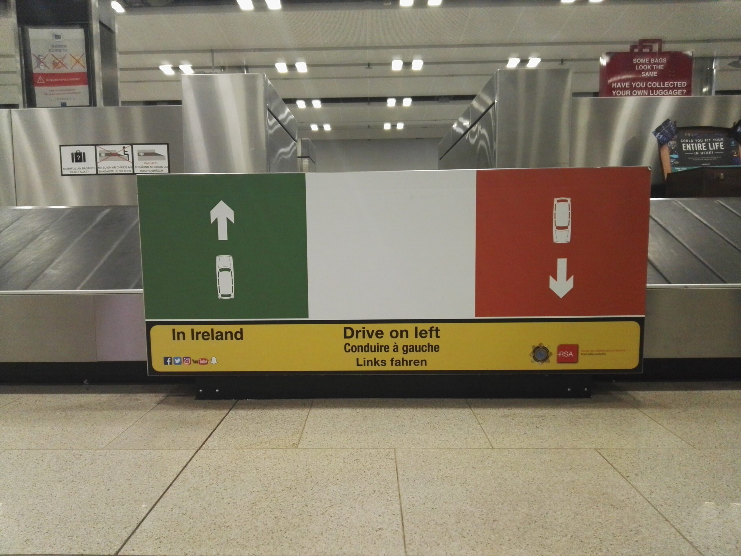 Irlanda_accoglienza aeroporto GIà al ritiro bagali inziano ad avvisarti!