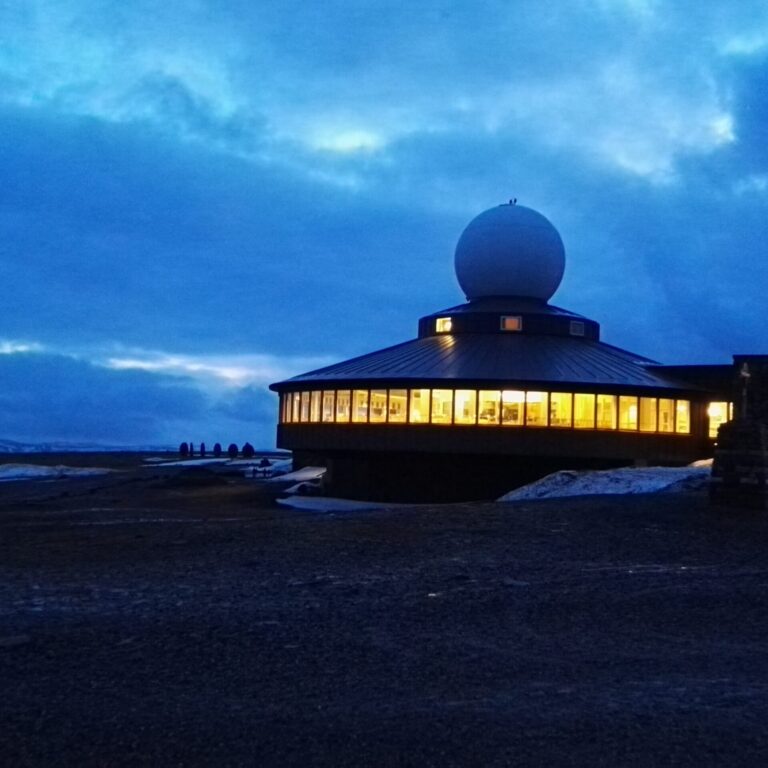 Norvegia_Nordkapp_01 L'osservatorio di Capo Nord in inverno