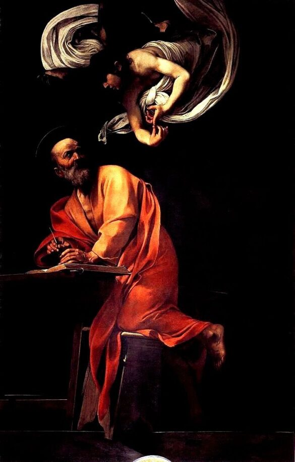 GRAFICA_Caravaggio_San Matteo e langelo San Matteo di Caravaggio