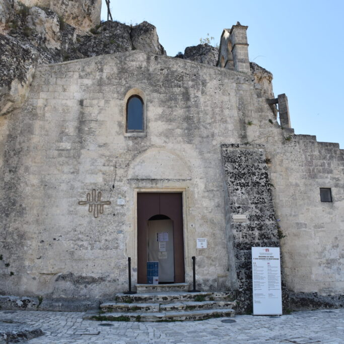 Matera_DSC_0820 L'ingresso della chiesa rupestre