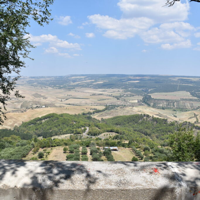 Veduta dal belvedere del paese