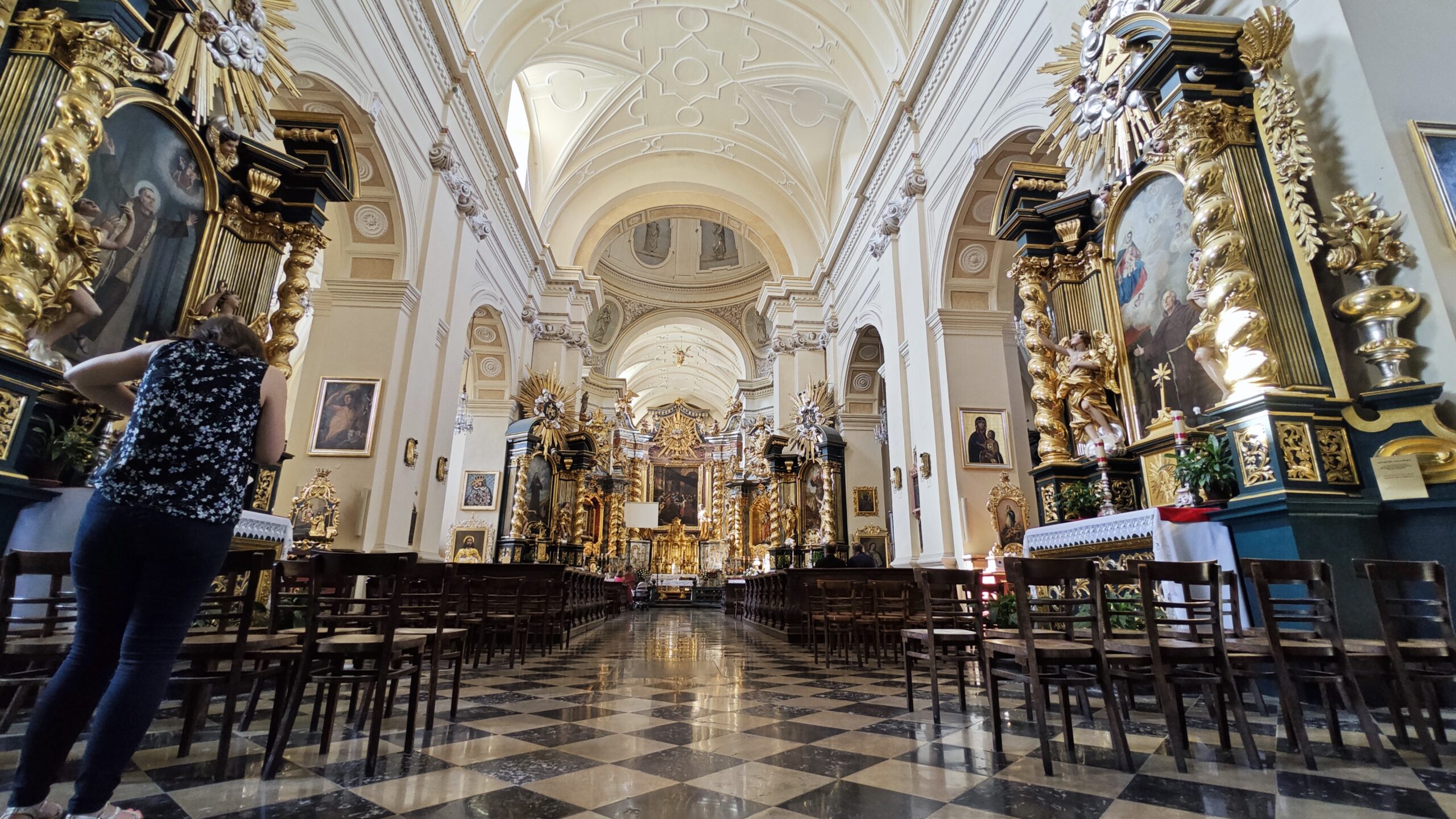 Cracovia_12 - San Bernardino da Siena 03 L'interno barocco di San Bernardino