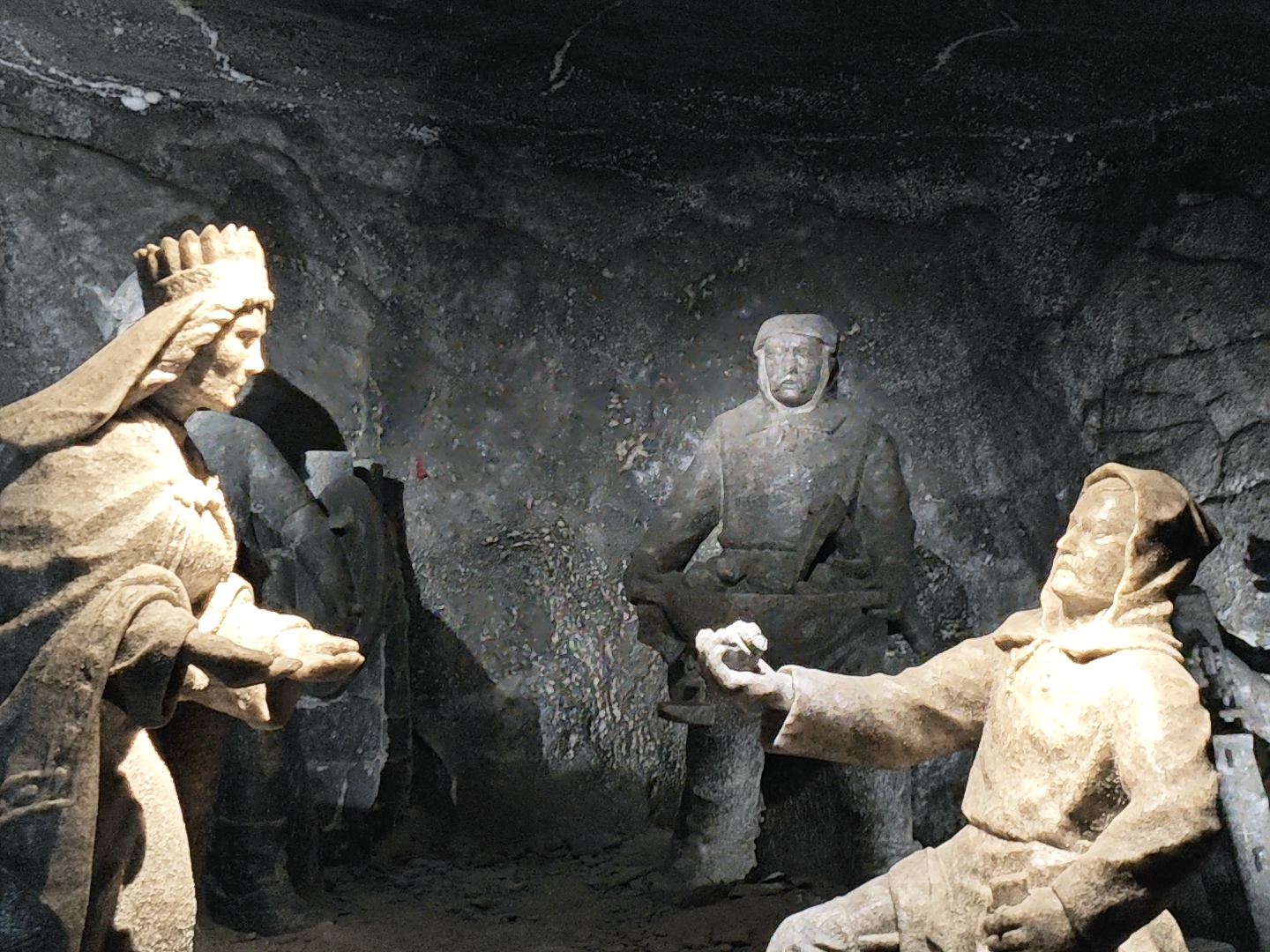 Polonia_Cracovia_15 - Miniere di Wieliczka 10 Rievocazione in sale della leggenda dell'anello di Santa Kinga