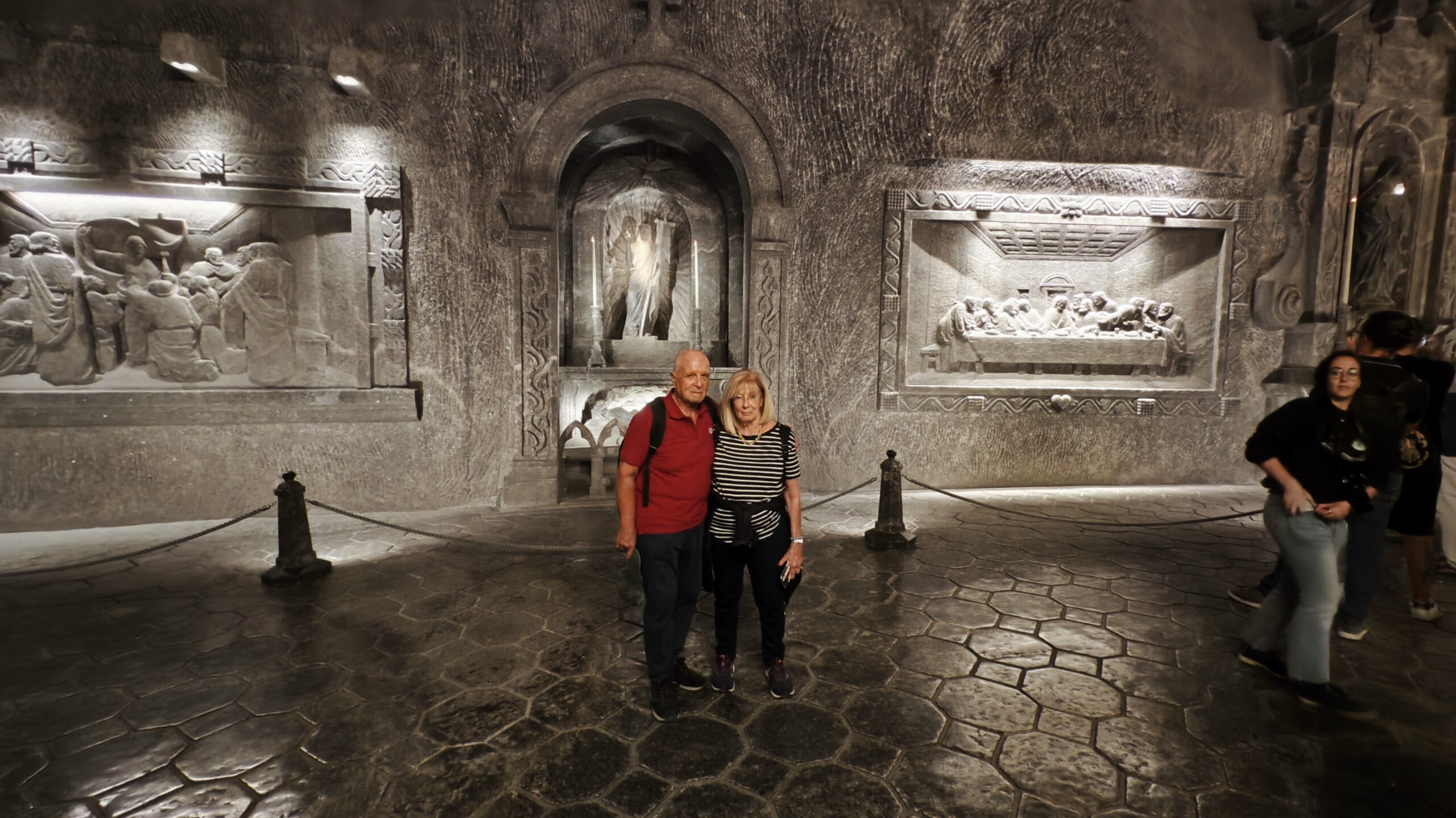 Polonia_Cracovia_15 - Miniere di Wieliczka 63 Una foto dei miei genitori... ci sta, dai!