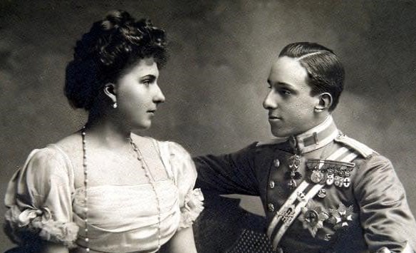 Spagna_Madrid_Alfonso e Vittoria Eugenia Alfonso XIII e Vittoria Eugenia di Battenberg